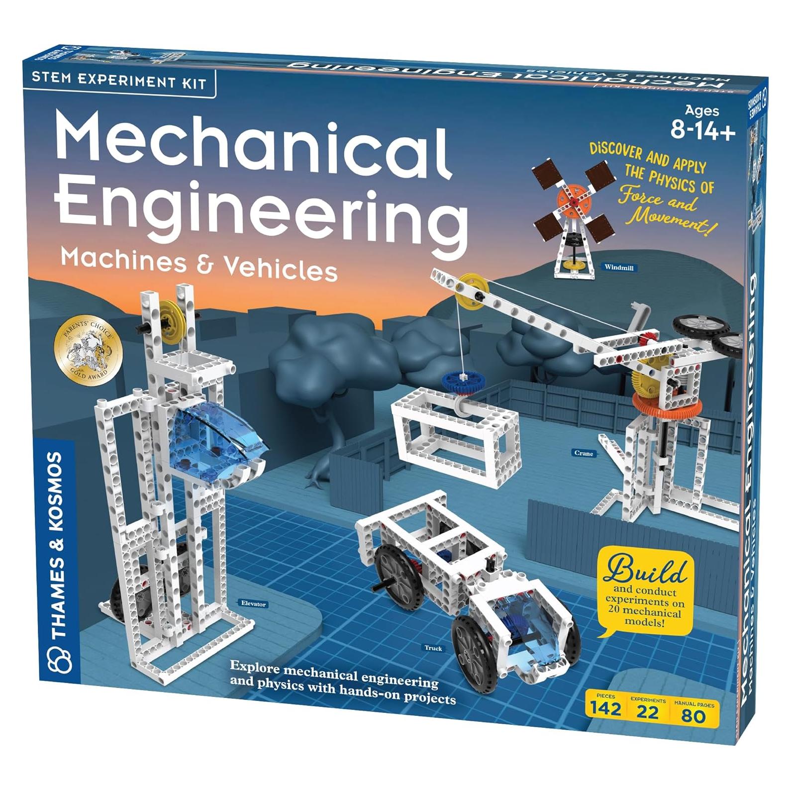 Kit de Experimentos de Ingeniería Mecánica Thames & Kosmos 20 Proyectos 8+