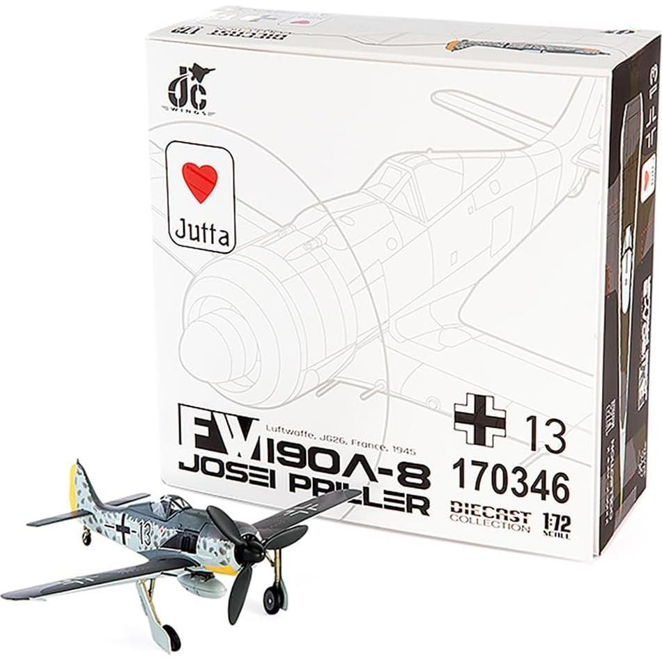 Réplica FW 190A-8 Luftwaffe 1:72 JC Wings - Detalles Realistas