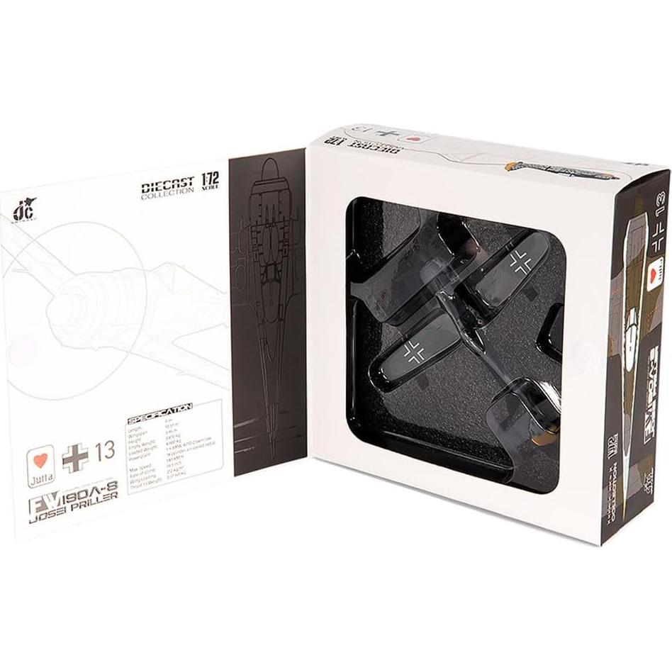 Réplica FW 190A-8 Luftwaffe 1:72 JC Wings - Detalles Realistas