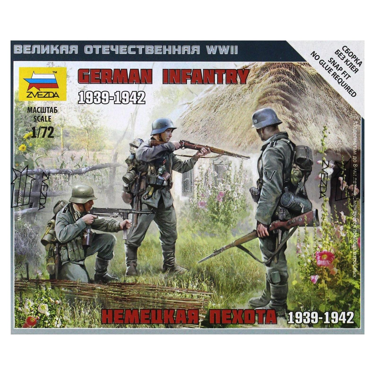 Kit de Modelo Zvezda 1/72 Infantería Alemana WWII