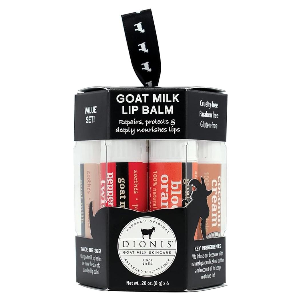 Set de Balsamos Labiales Dionis Leche de Cabra 6 Piezas