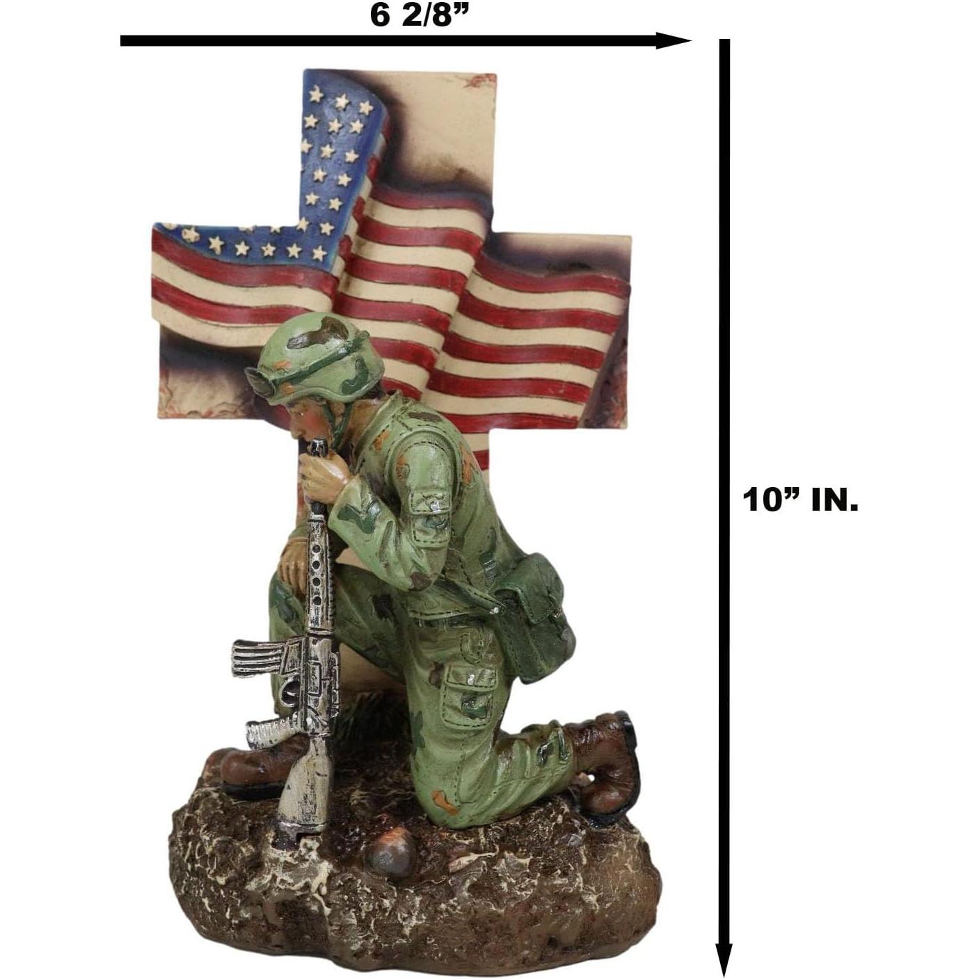 Figurita Soldado Arrodillado Honor Militar 21.6 cm Ebros Gift