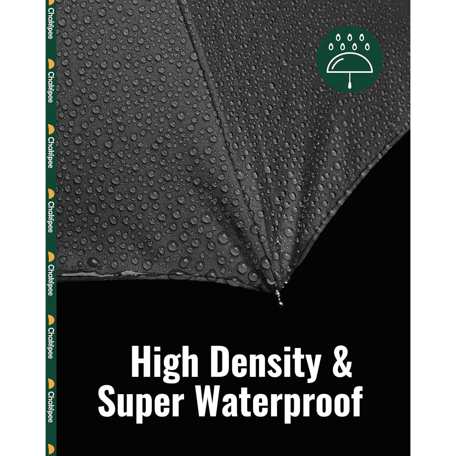 Paraguas Compacto Automático Resistente al Viento 210T Negro