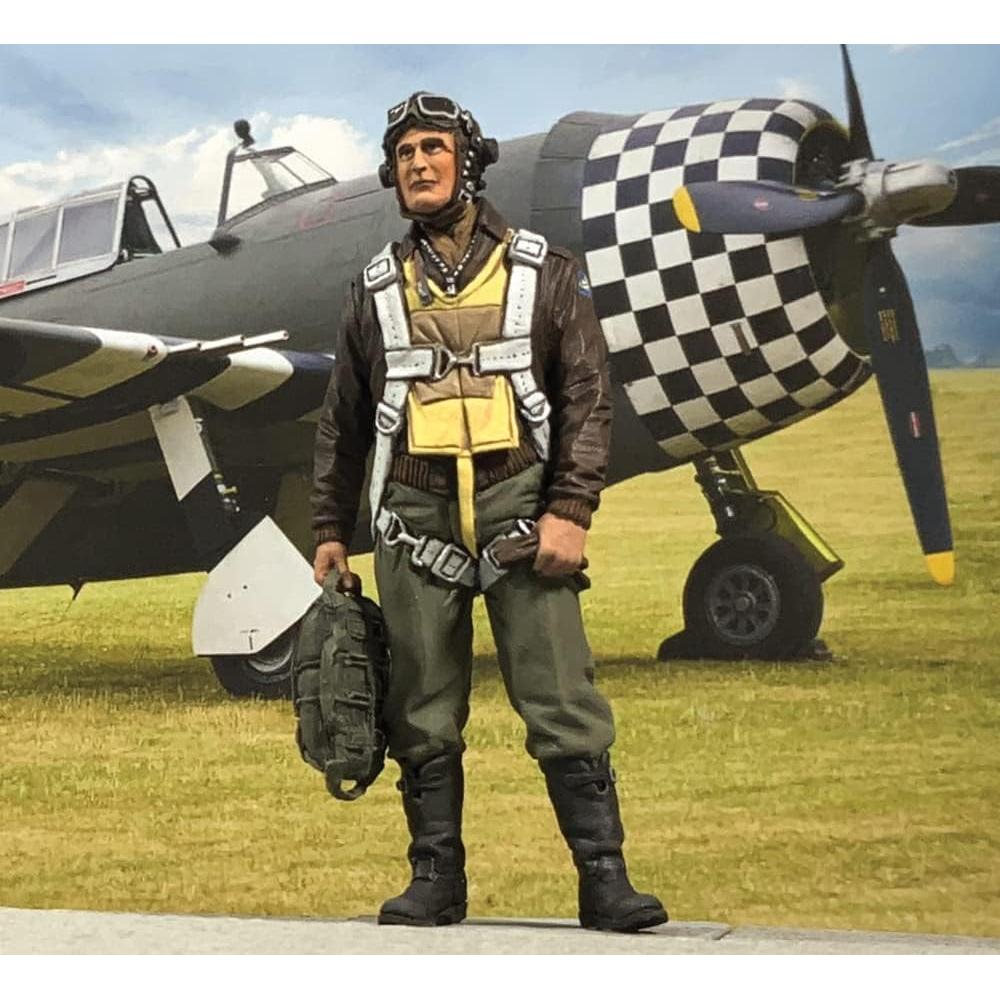 Figura de Piloto de Caza U.S.A.A.F. W. Britain 1943-1945 6.03 cm