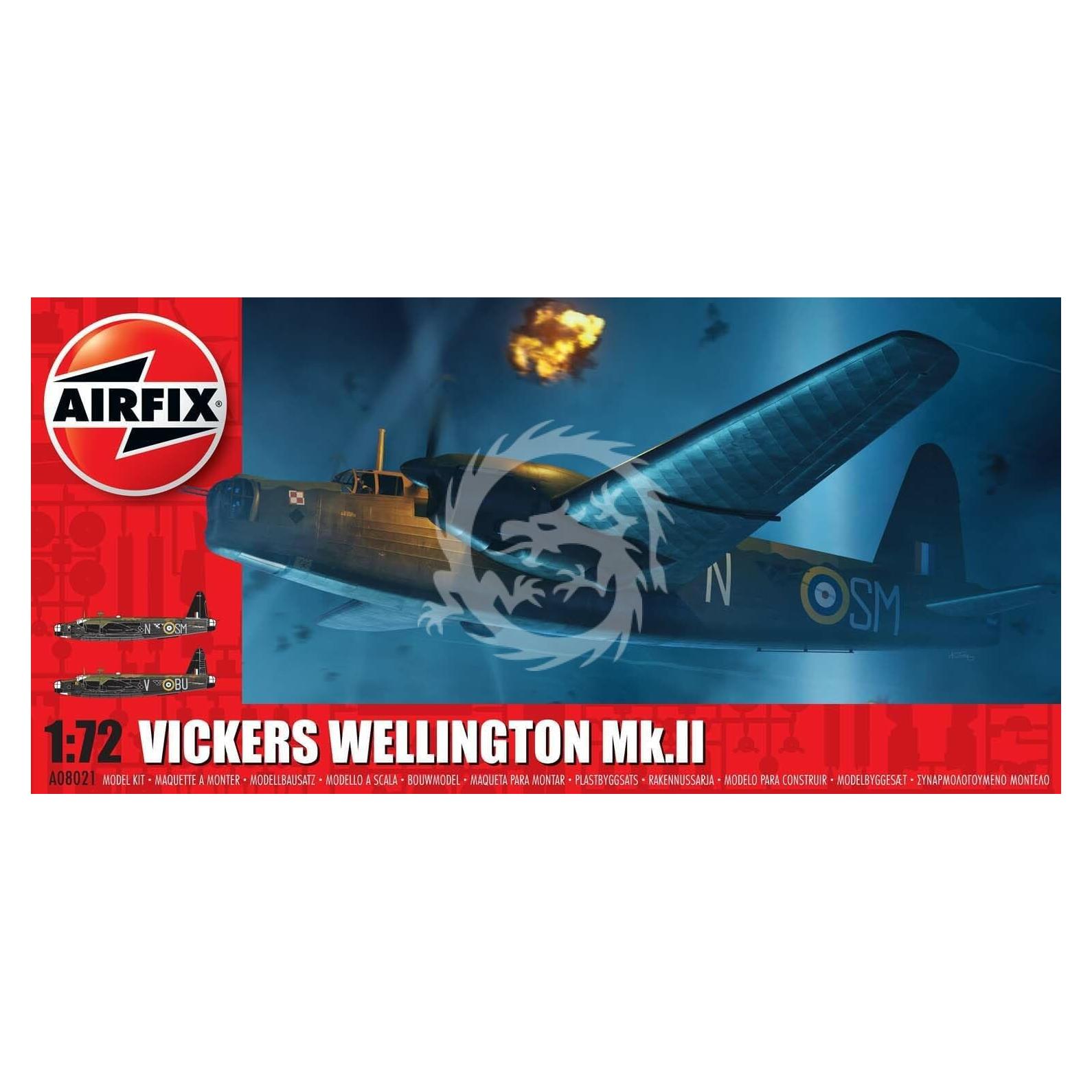 Kit de Modelo Vickers Wellington MK II 1:72 Airfix Plástico