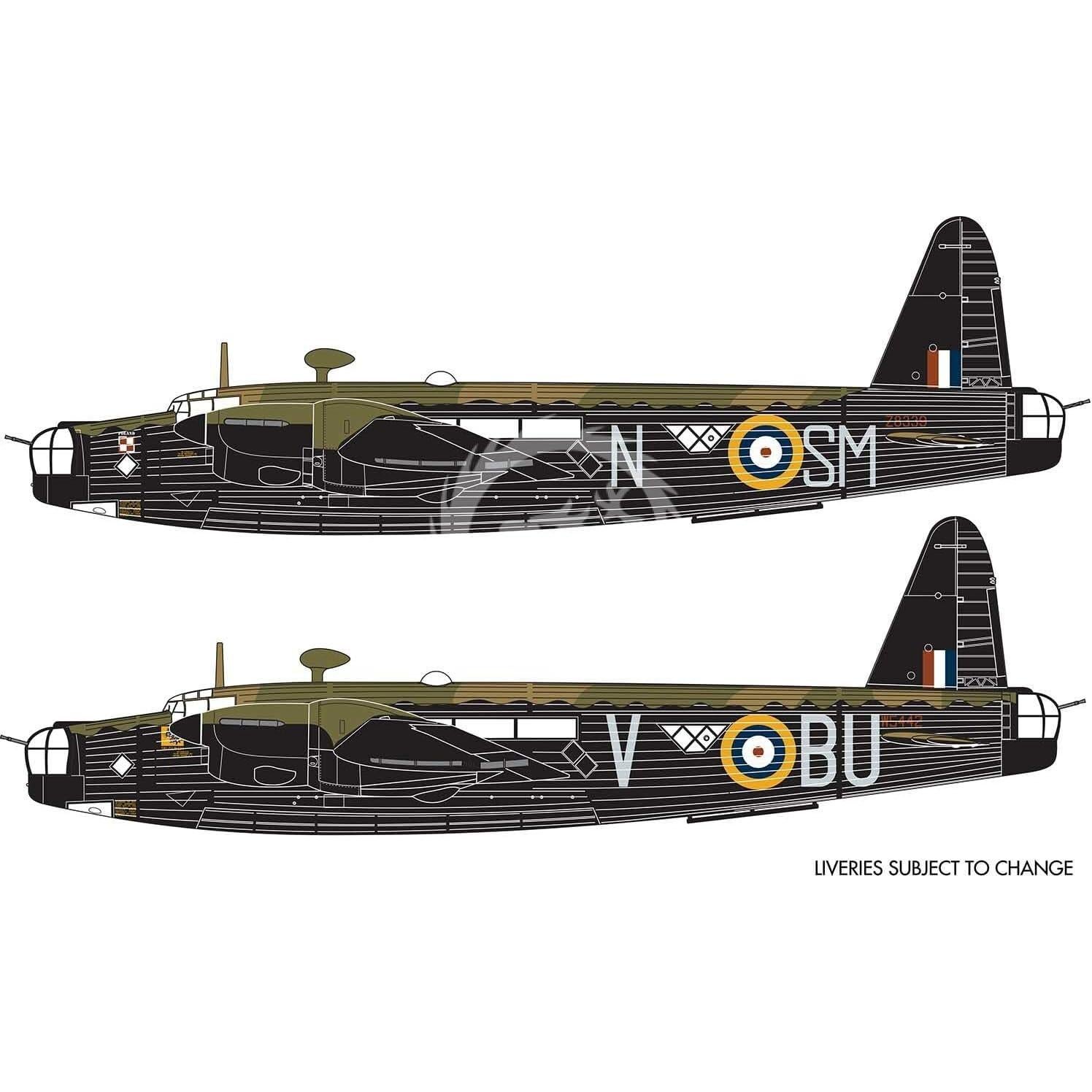 Kit de Modelo Vickers Wellington MK II 1:72 Airfix Plástico
