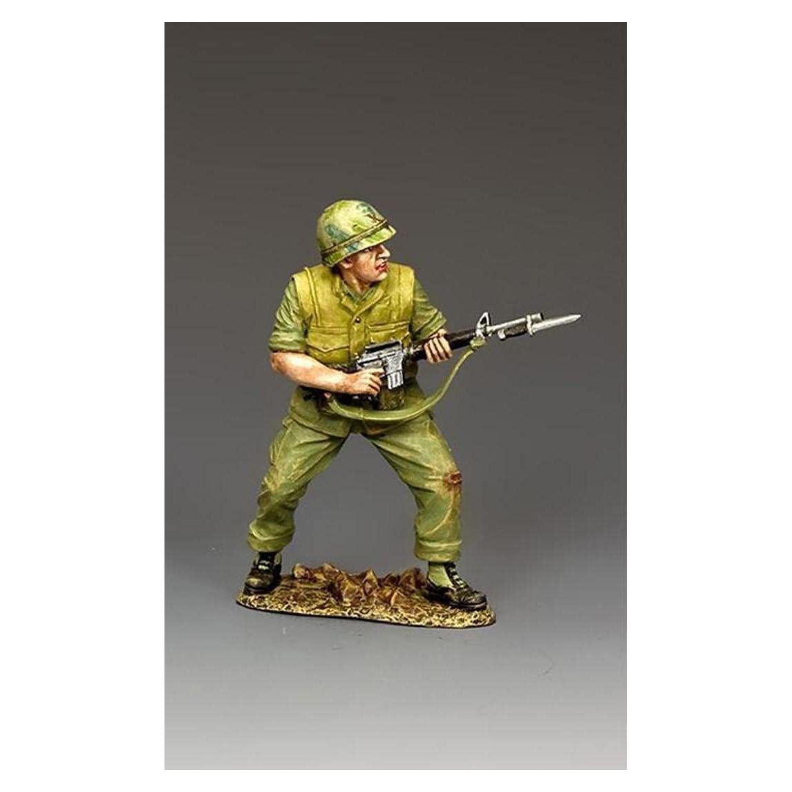 Soldado de Juguete Marine EE. UU. Vietnam 1:30 Pewter 6 cm
