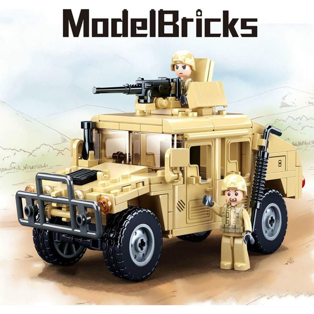 Juguete de Construcción Vehículo Militar Octopbrik 265 Piezas