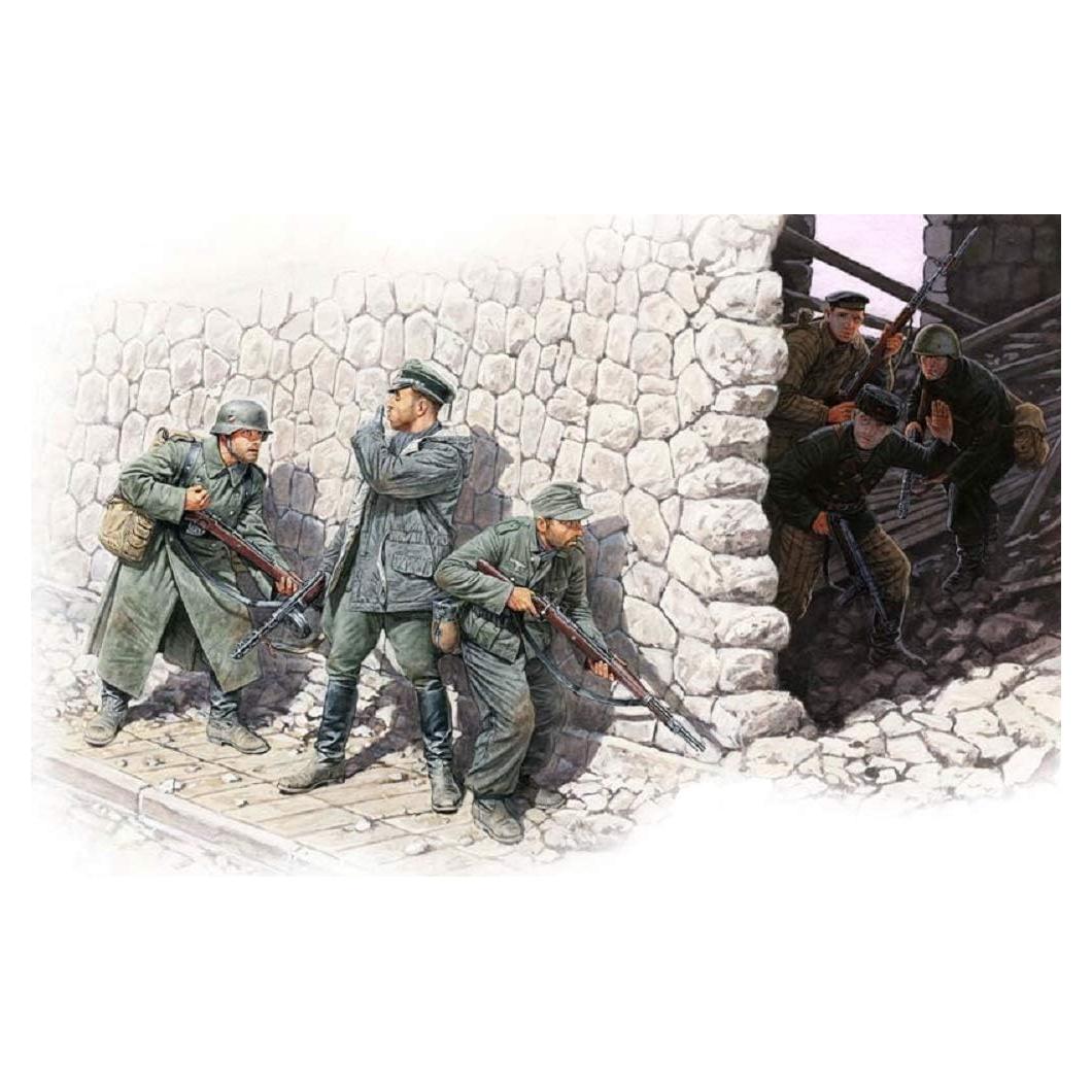 Kit de figuras 1:35 Masterbox Tropas Alemanas y Soviéticos