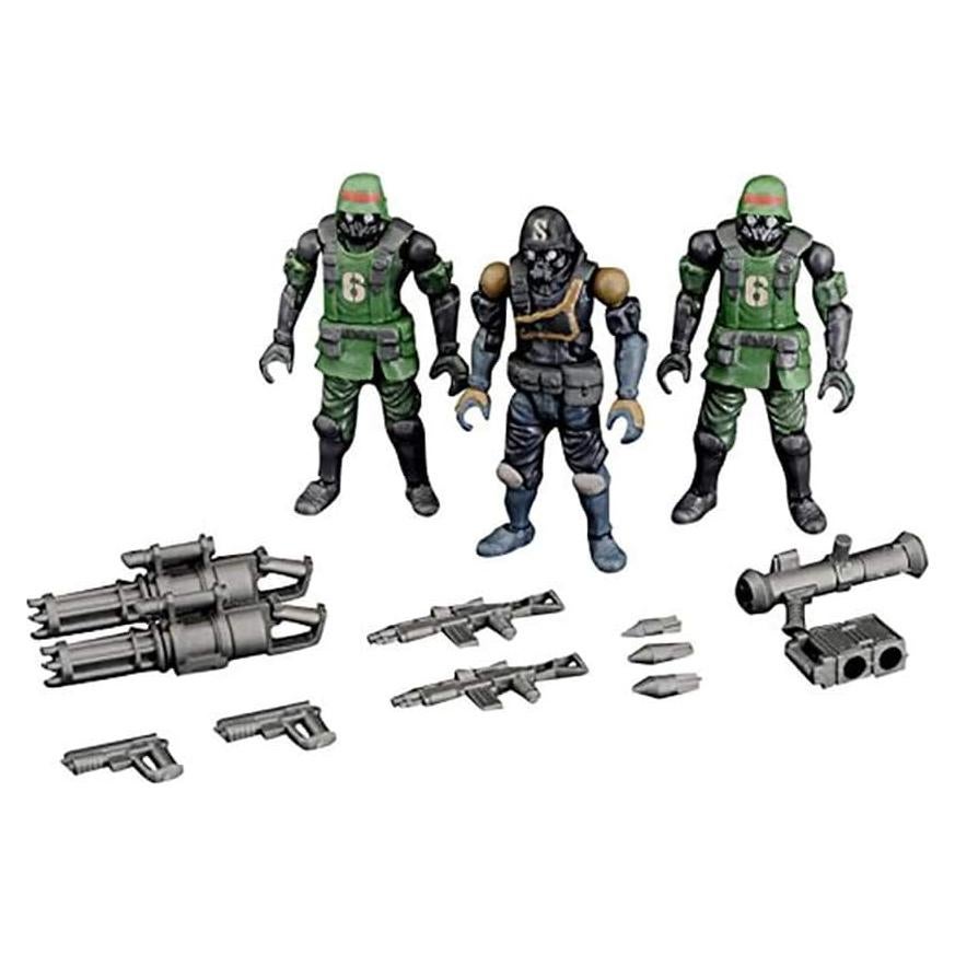 Figura de Acción Toynami Acid Rain B2Five K6 Soldados Selva