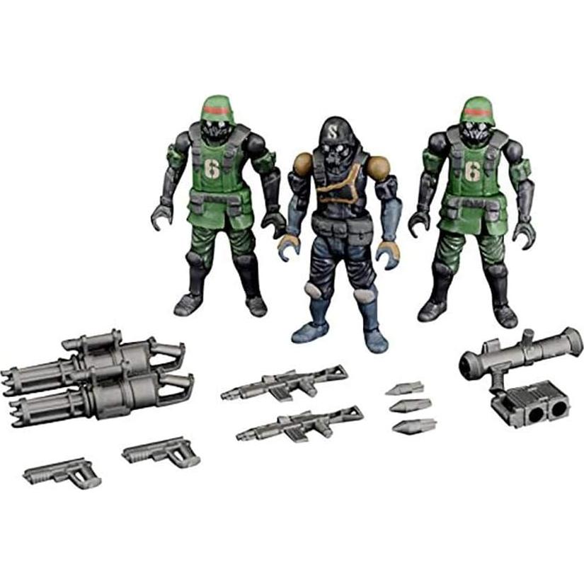 Figura de Acción Toynami Acid Rain B2Five K6 Soldados Selva