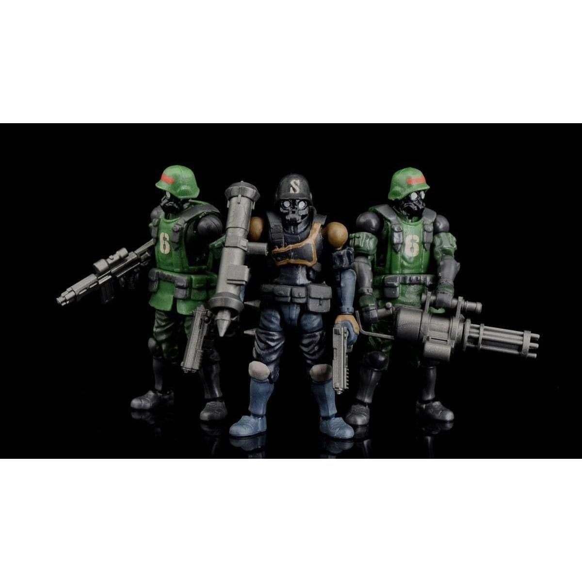 Figura de Acción Toynami Acid Rain B2Five K6 Soldados Selva