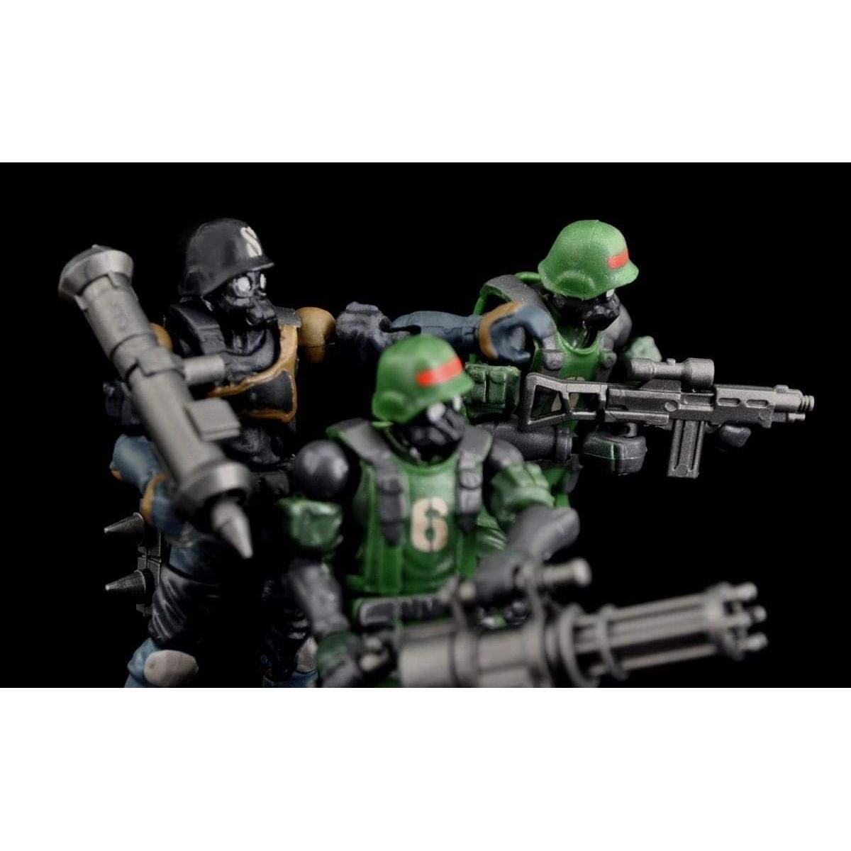 Figura de Acción Toynami Acid Rain B2Five K6 Soldados Selva