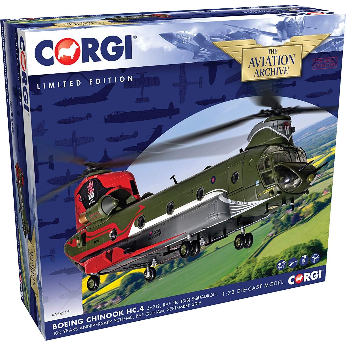 Modelo Helicóptero Militar Corgi Boeing Chinook 1:72 AA34215