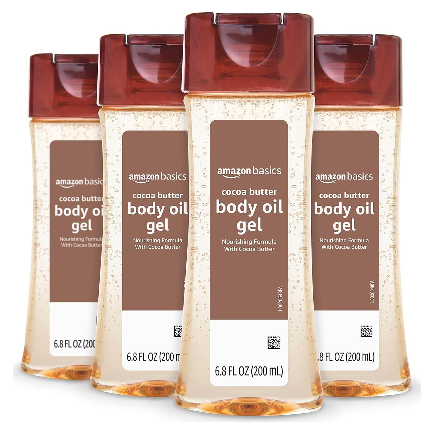 Gel de Aceite Corporal Amazon Basics Manteca de Cacao 800 ml