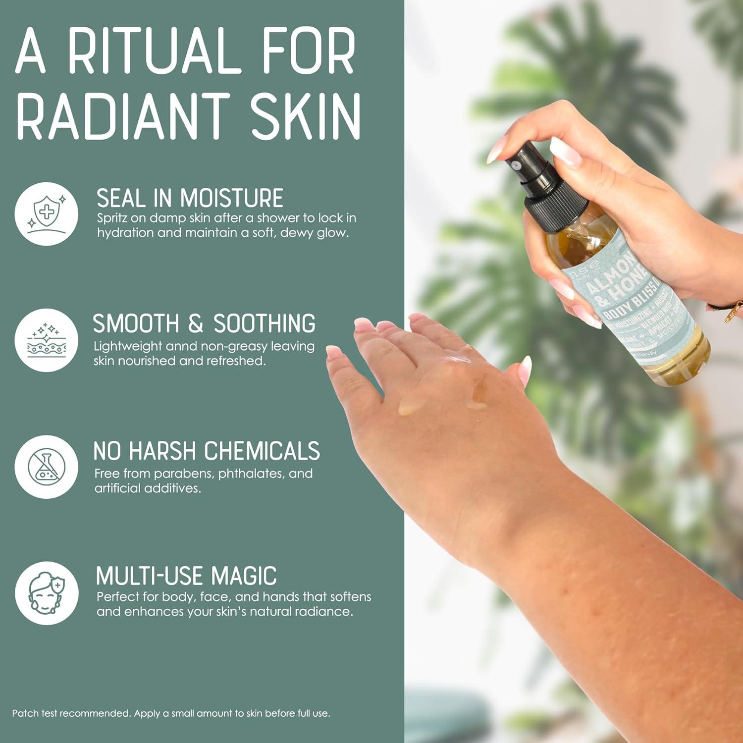 Aceite Corporal Hidratante en Spray Rinse Almendra y Miel 118ml