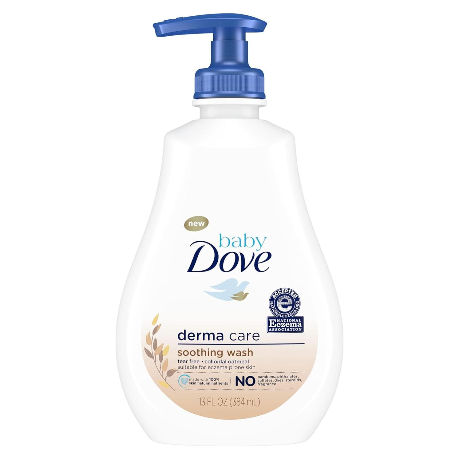 Baby Dove Lavado Suave 368.5 g - Cuidado Piel Eczema Bebé