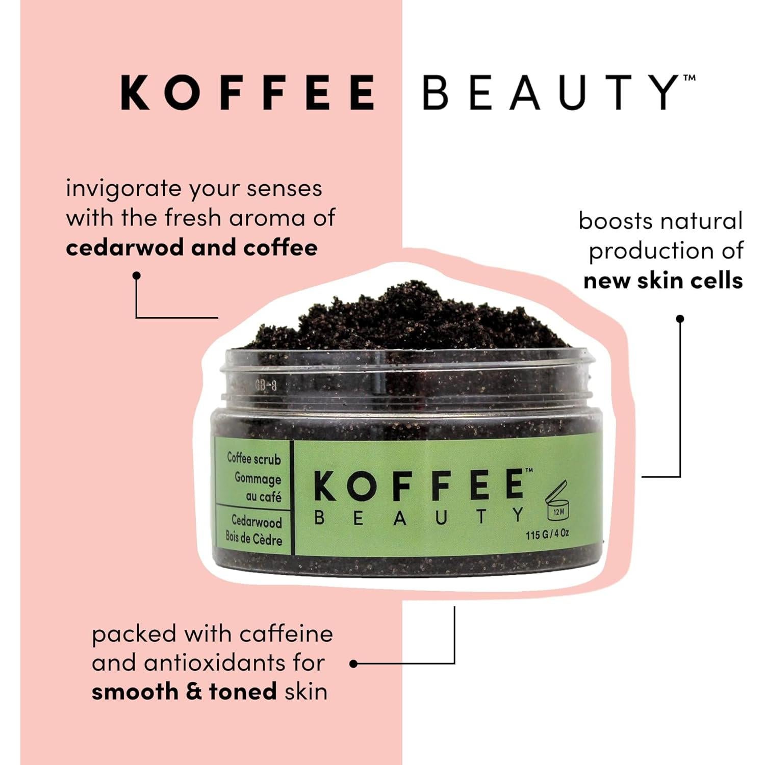 Exfoliante Corporal Koffee Beauty Madera de Cedro 113 g