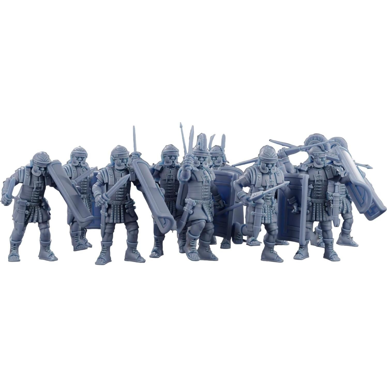Juego de Miniaturas Tofer 10 Legionarios Imperio Romano 28 mm
