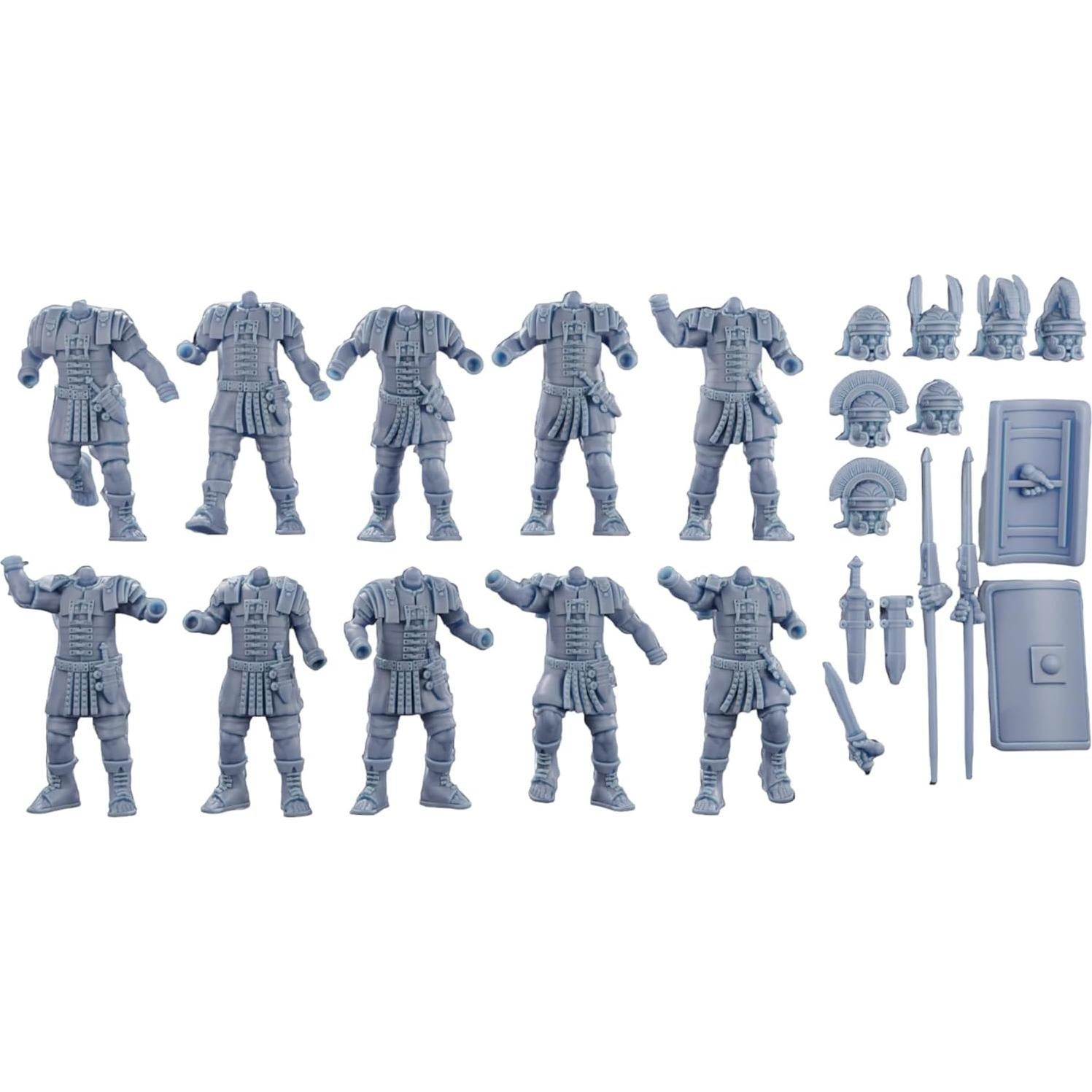 Juego de Miniaturas Tofer 10 Legionarios Imperio Romano 28 mm