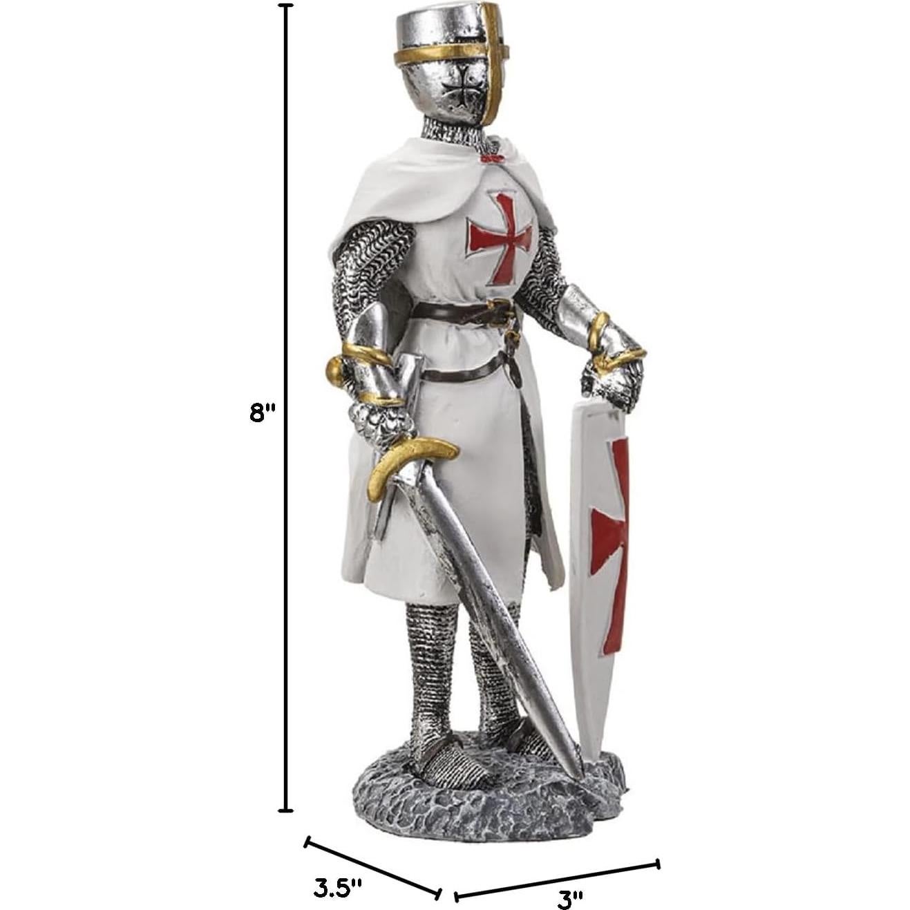 Figurita Caballero Cruzado con Escudo Pacific Trading 20.96 cm