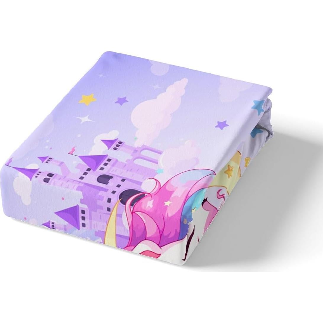 Juego de Ropa de Cama Unicornio Castle Fairy Queen