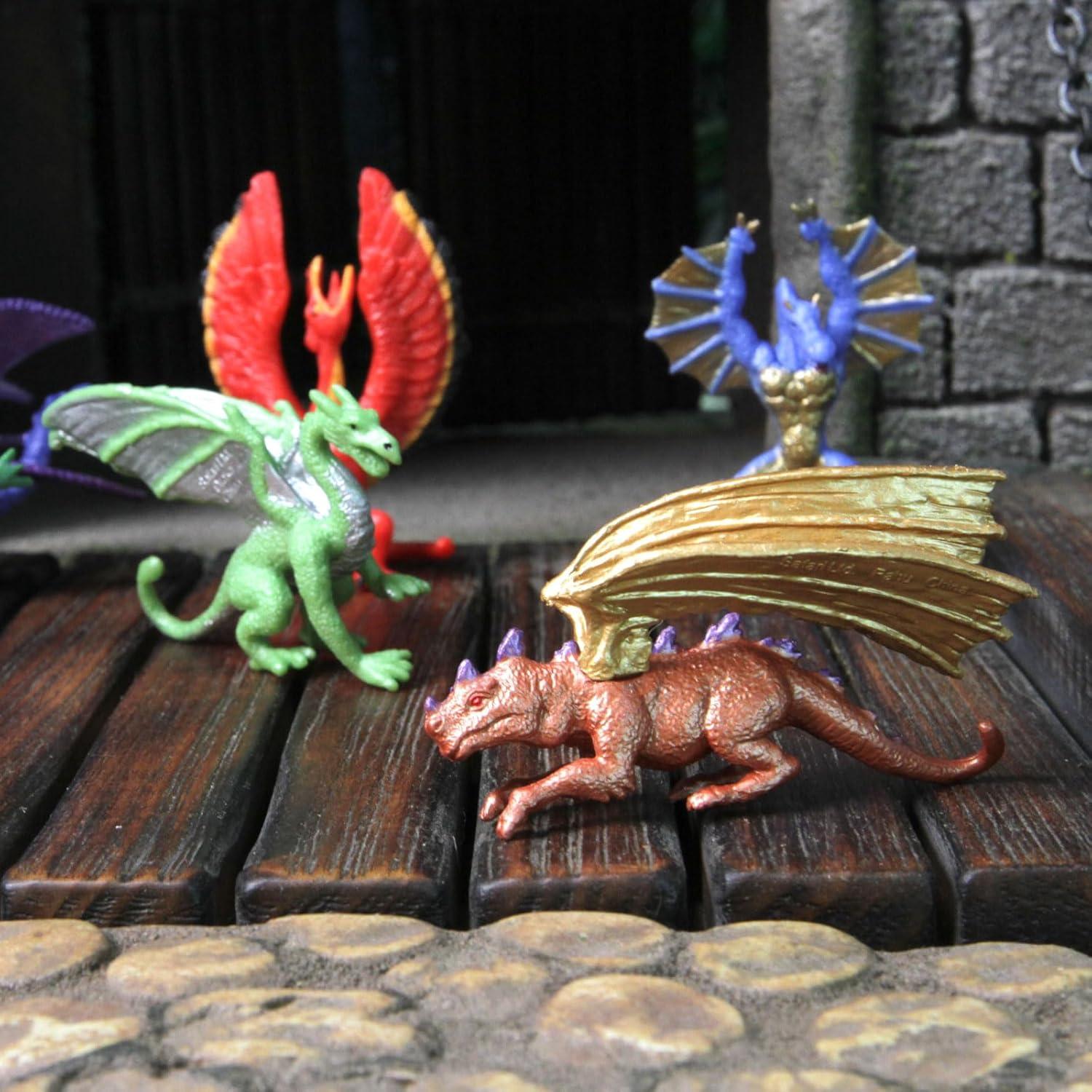 Figuras de Dragón Lair Of The Dragons Safari Ltd - 6 Piezas