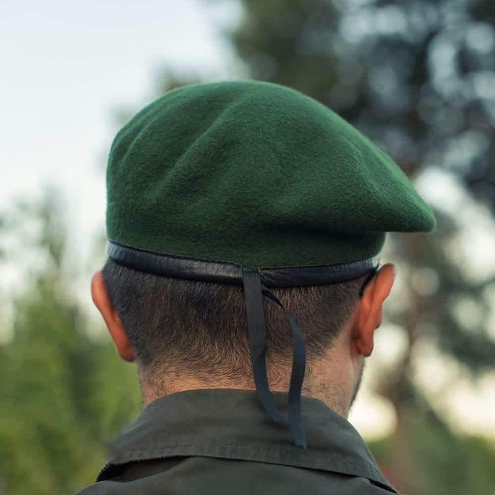 Boina Militar Gajaous para Hombre y Mujer - 100% Lana Ajustable