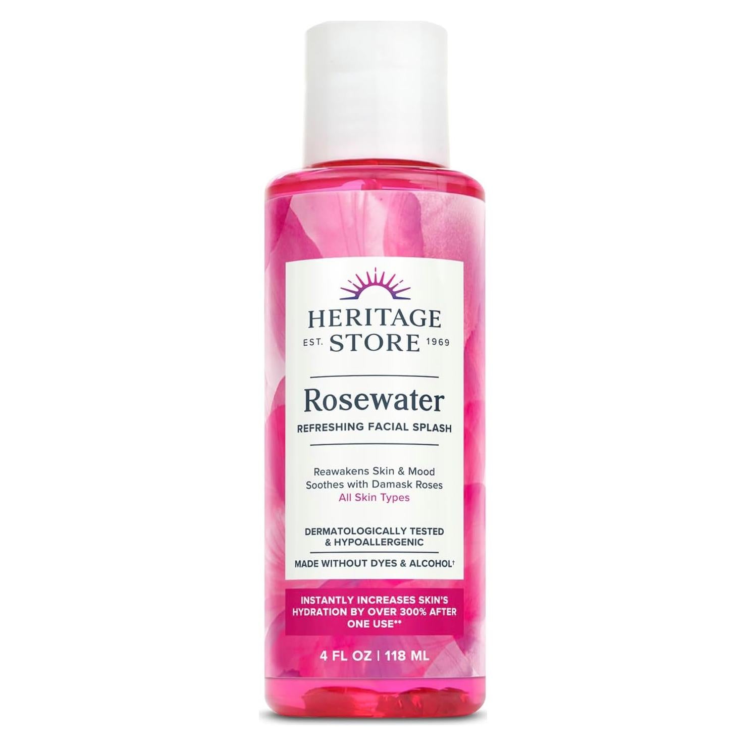 Agua de Rosa Heritage Store 113.4g - Refrescante Facial Vegano