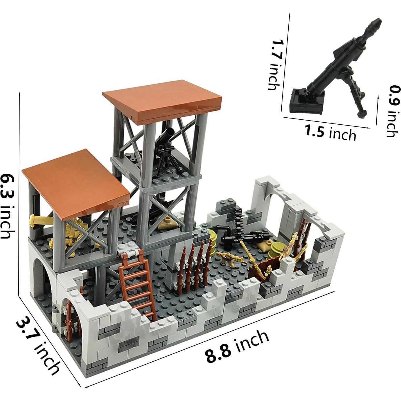 Conjunto de Bloques de Construcción Militar Sendhjurf 15.7cm
