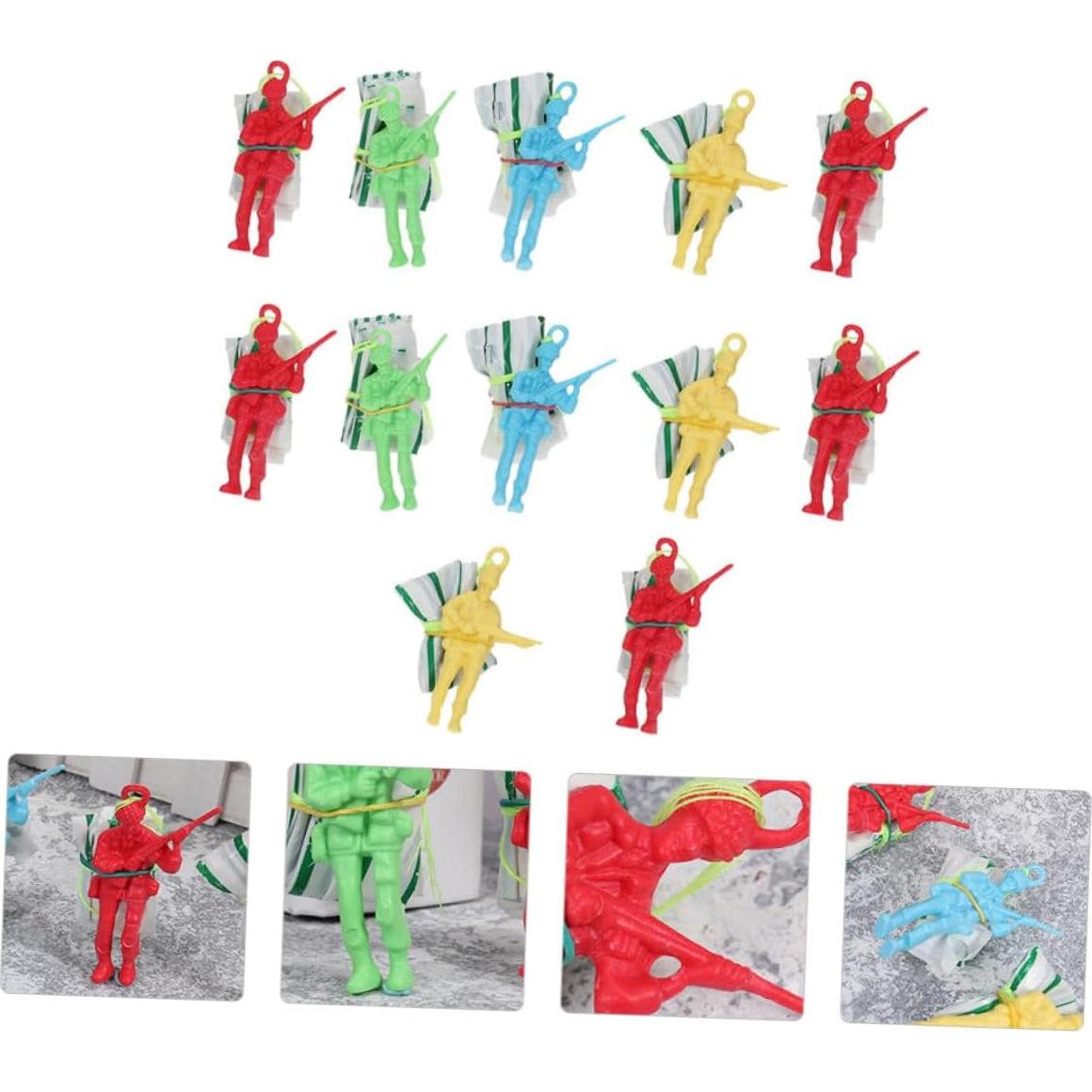 Juguetes de Paracaídas de Soldado BESPORTBLE - 12 Piezas