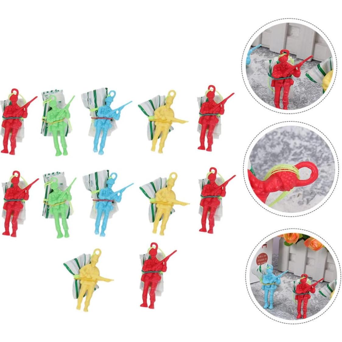 Juguetes de Paracaídas de Soldado BESPORTBLE - 12 Piezas