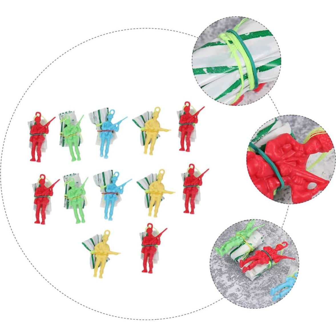 Juguetes de Paracaídas de Soldado BESPORTBLE - 12 Piezas