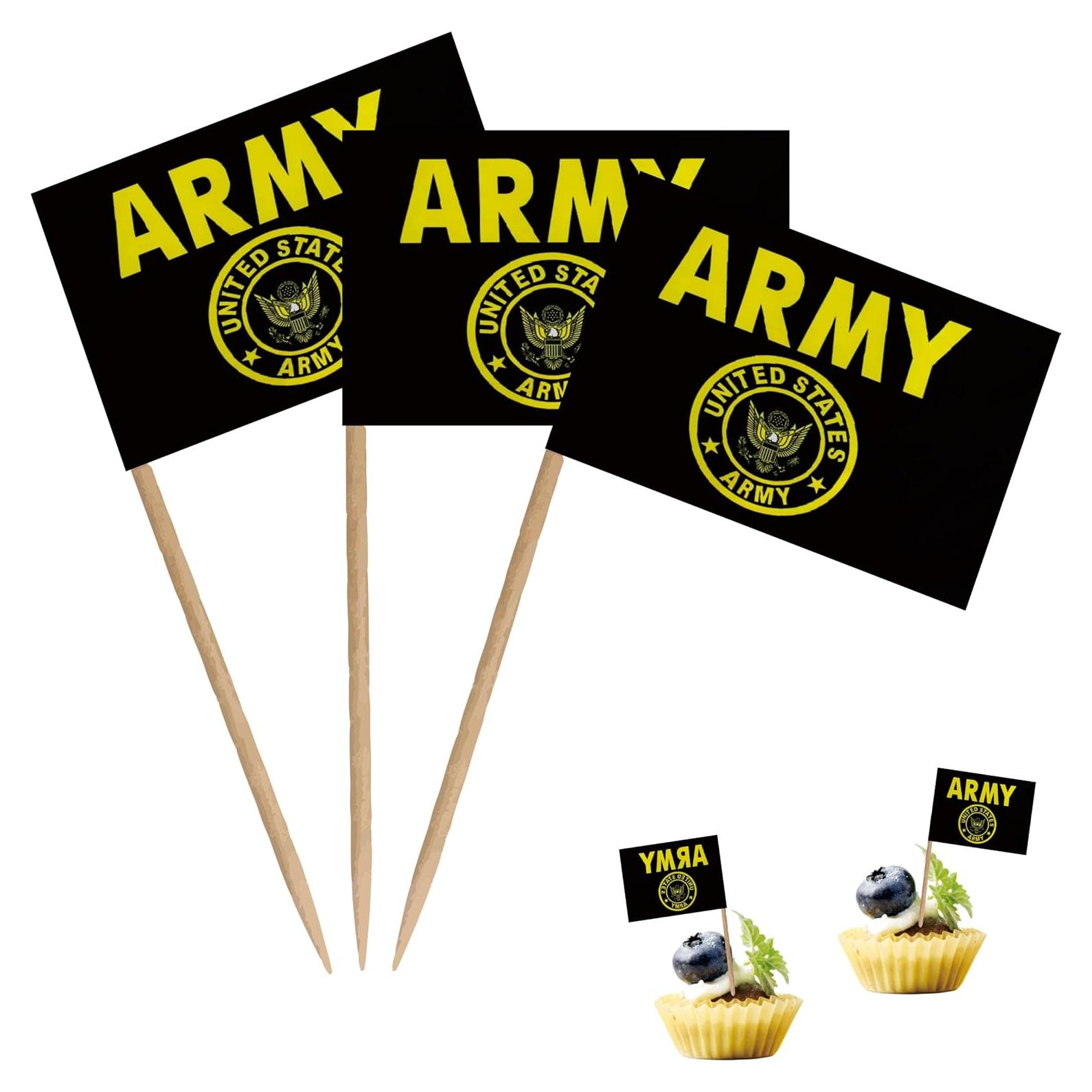 Banderas de Palillo de Diente LUSEOAN 100 Unidades Decorativas