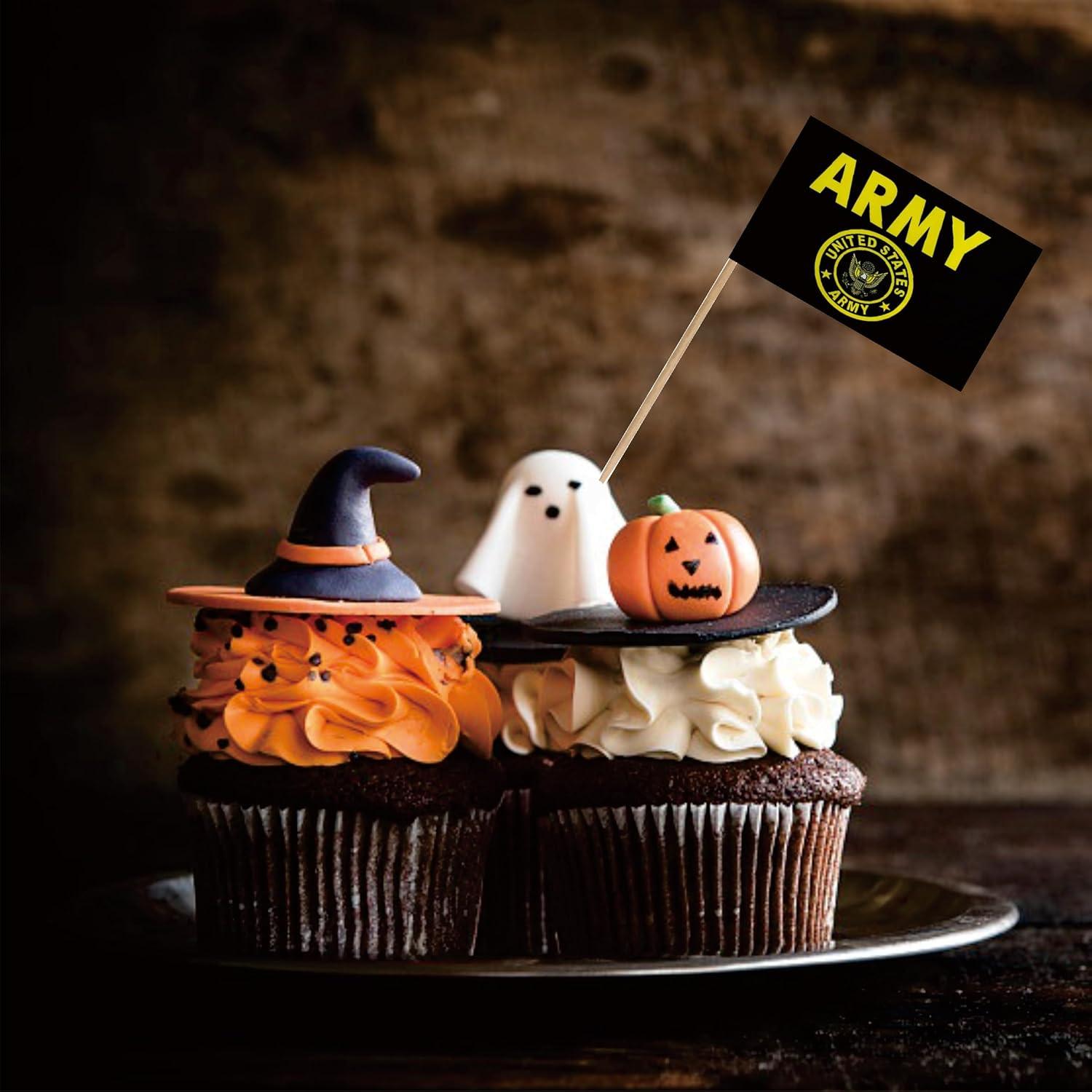 Banderas de Palillo de Diente LUSEOAN 100 Unidades Decorativas