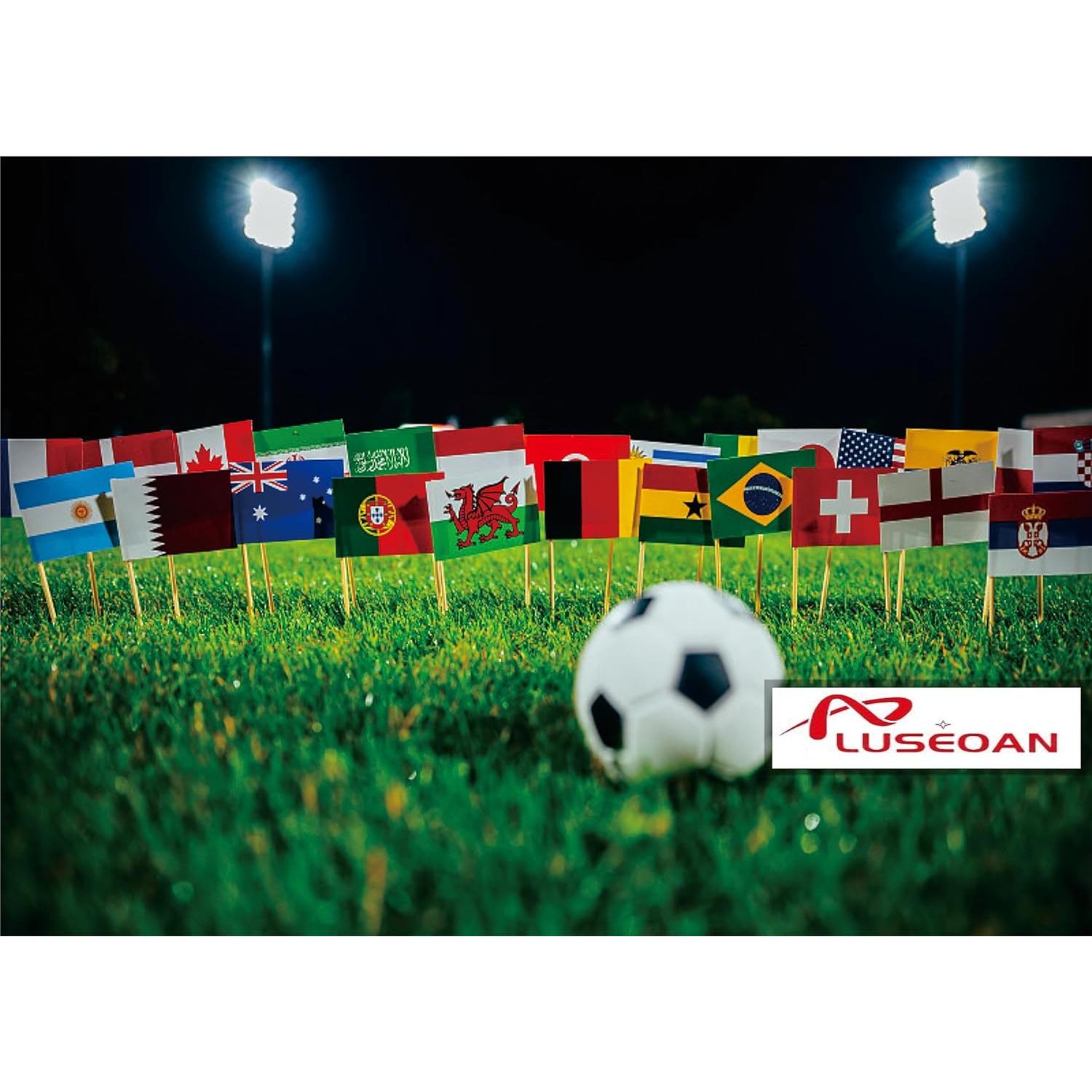 Banderas de Palillo de Diente LUSEOAN 100 Unidades Decorativas