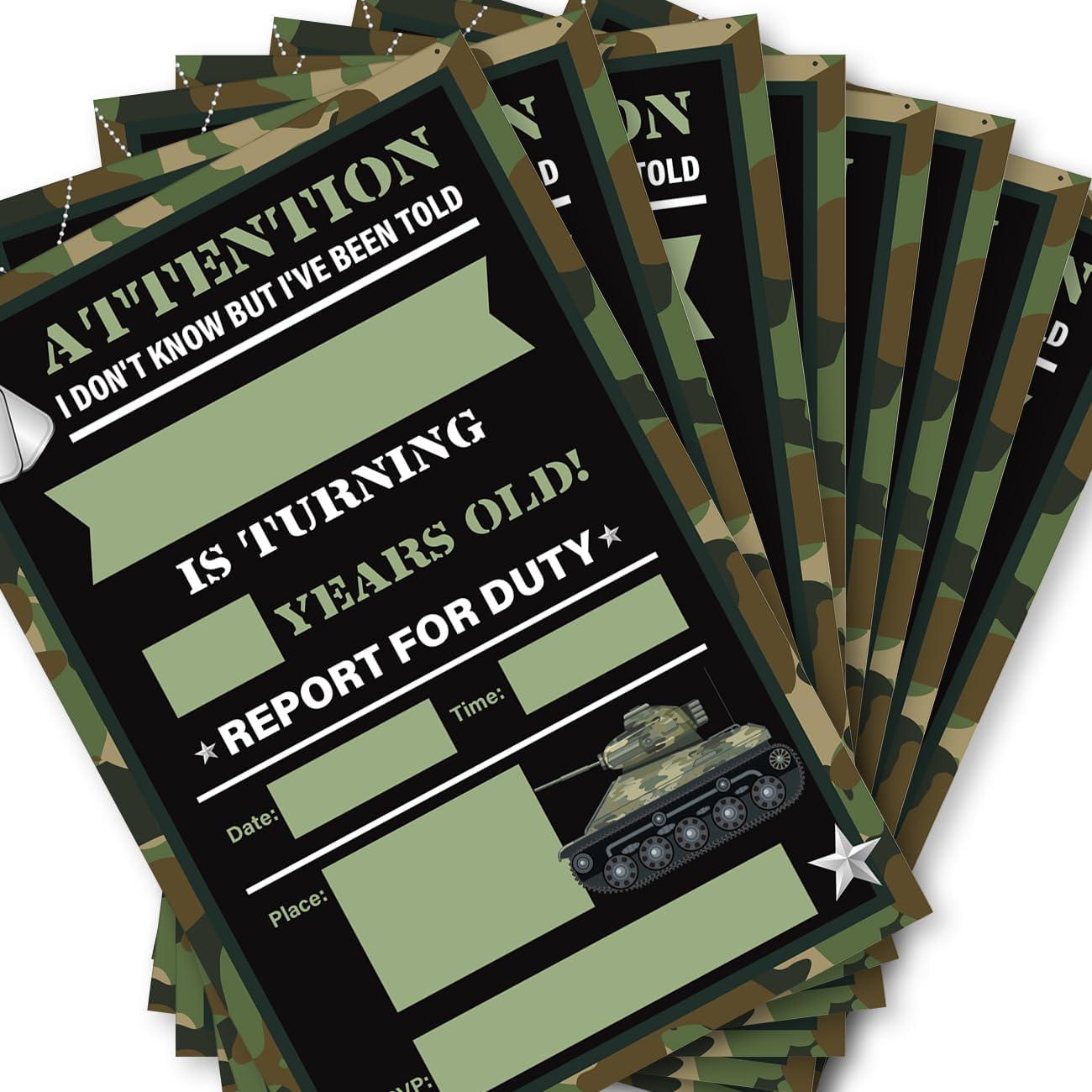 Invitaciones de Cumpleaños Soiceu 20 Unidades con Sobres