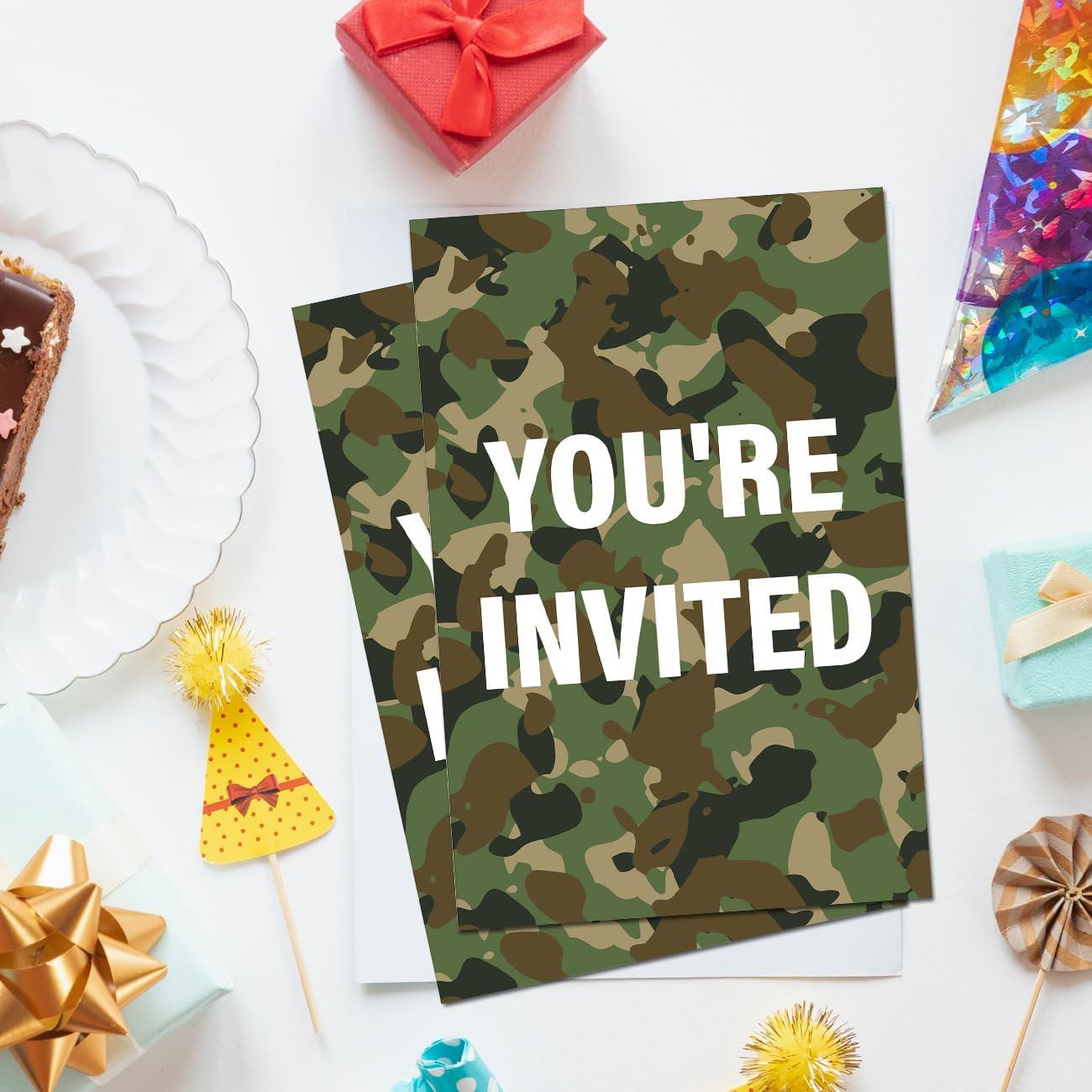 Invitaciones de Cumpleaños Soiceu 20 Unidades con Sobres