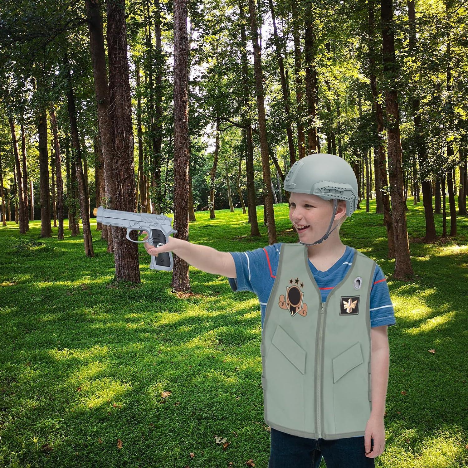 Disfraz de Piloto de Caza RedCrab para Niños 10 Piezas