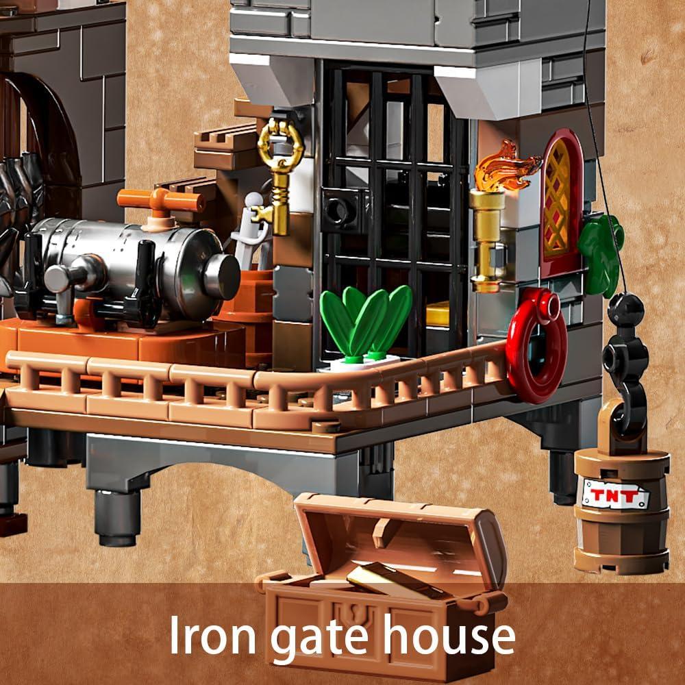 Conjunto de Construcción RiceBlock Ciudad Pirata 868 Piezas