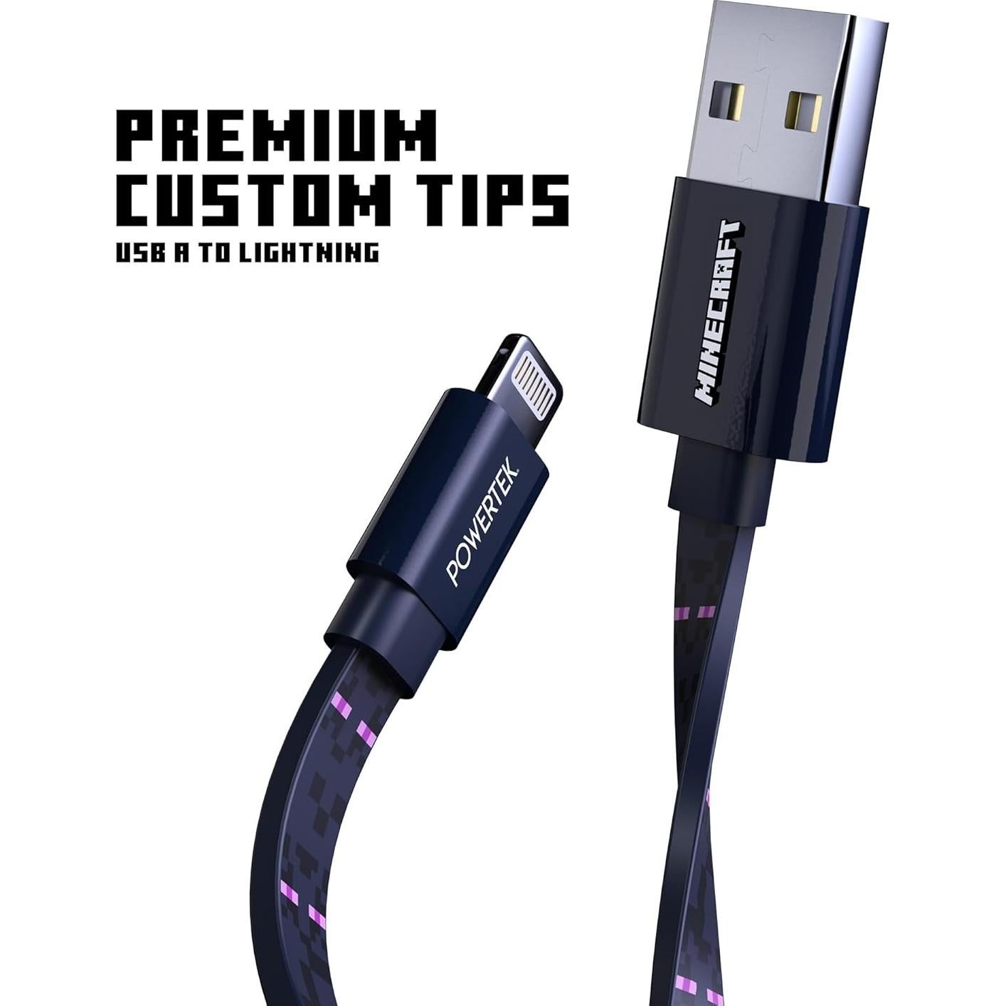 Cargador USB-A a Lightning Liquipel Powertek Enderman 1.83m