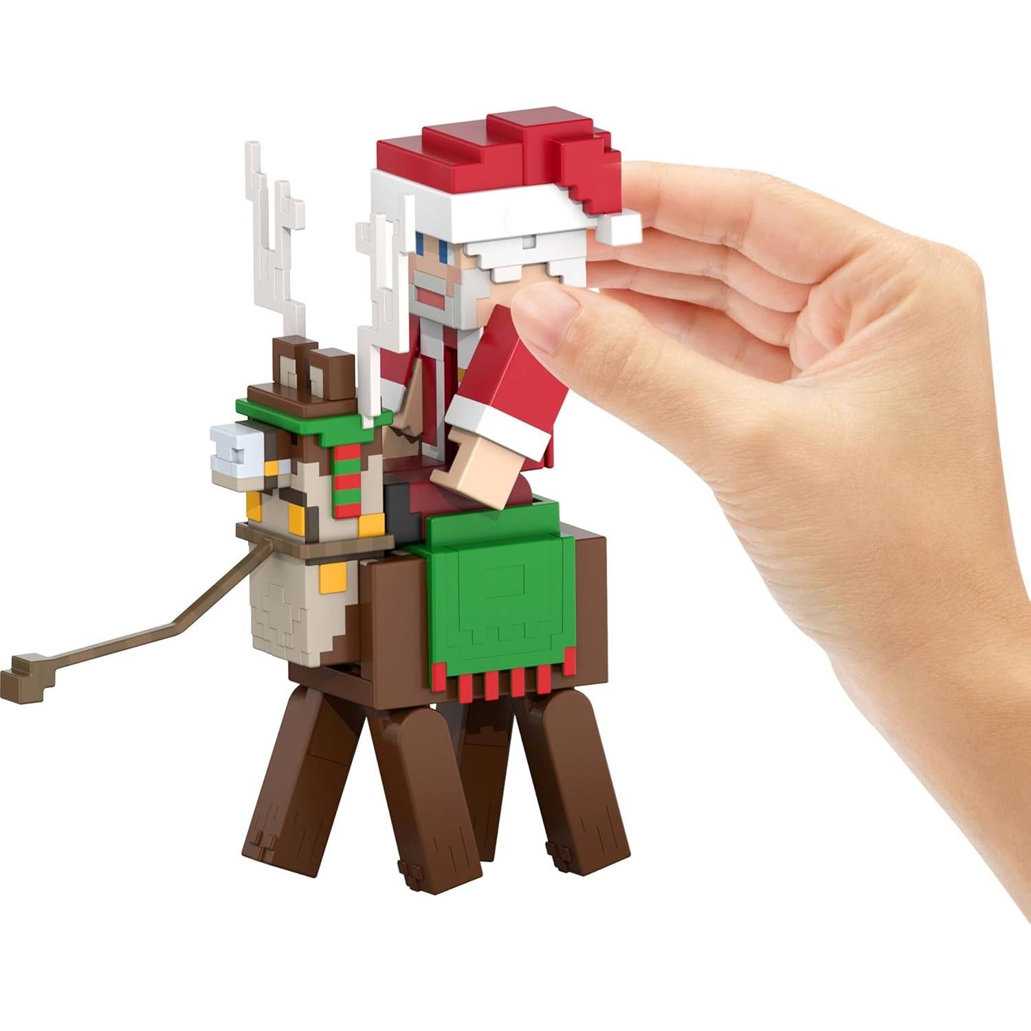 Calendario de Adviento Minecraft Mattel con 3 Figuras y 17 Accesorios