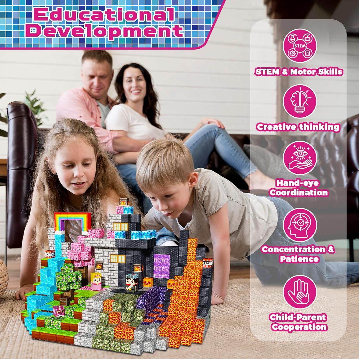 150 Bloques Magnéticos Magneverse 0.8" para Niños 3+