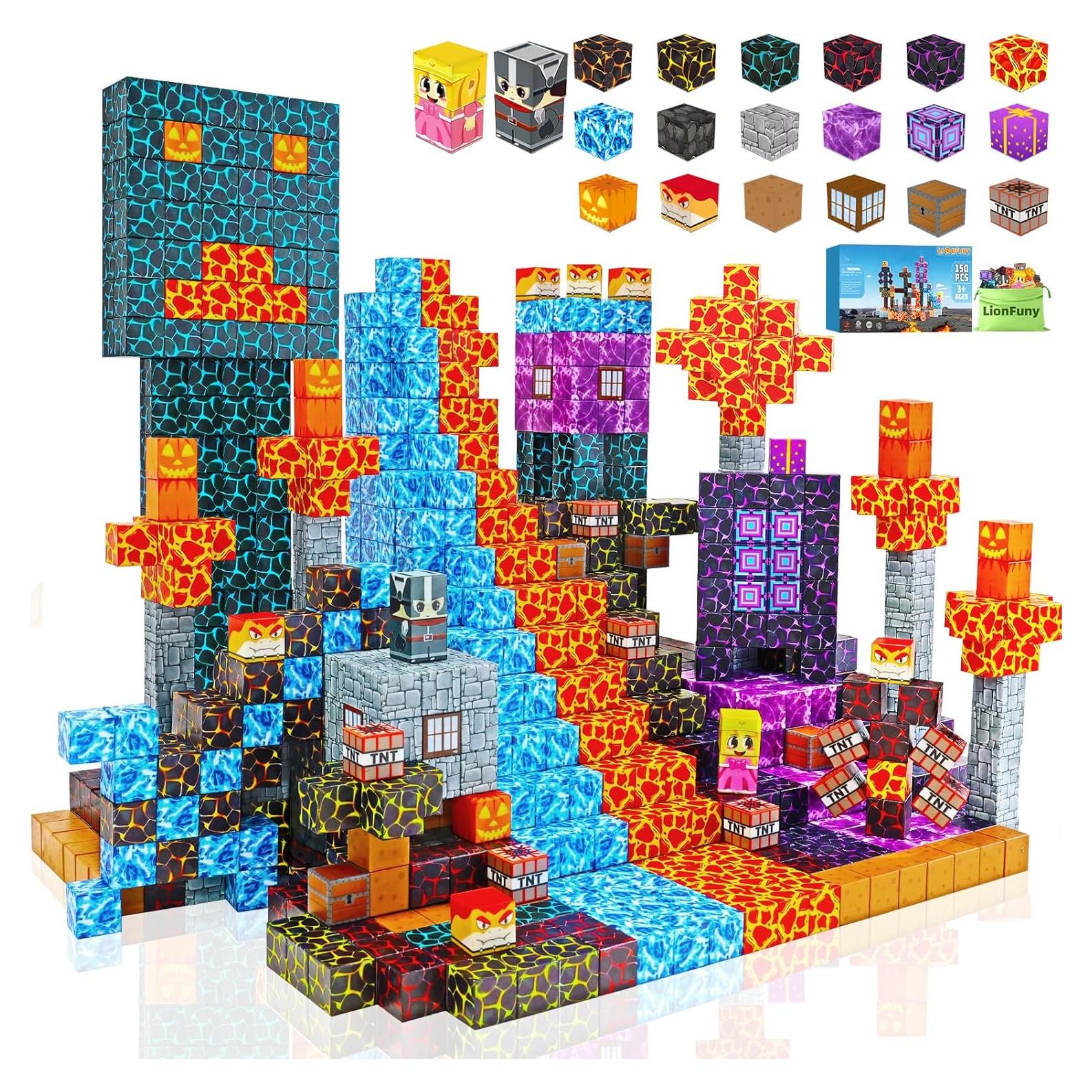 Bloques Magnéticos LionFuny 150PCS Juguetes Educativos STEM