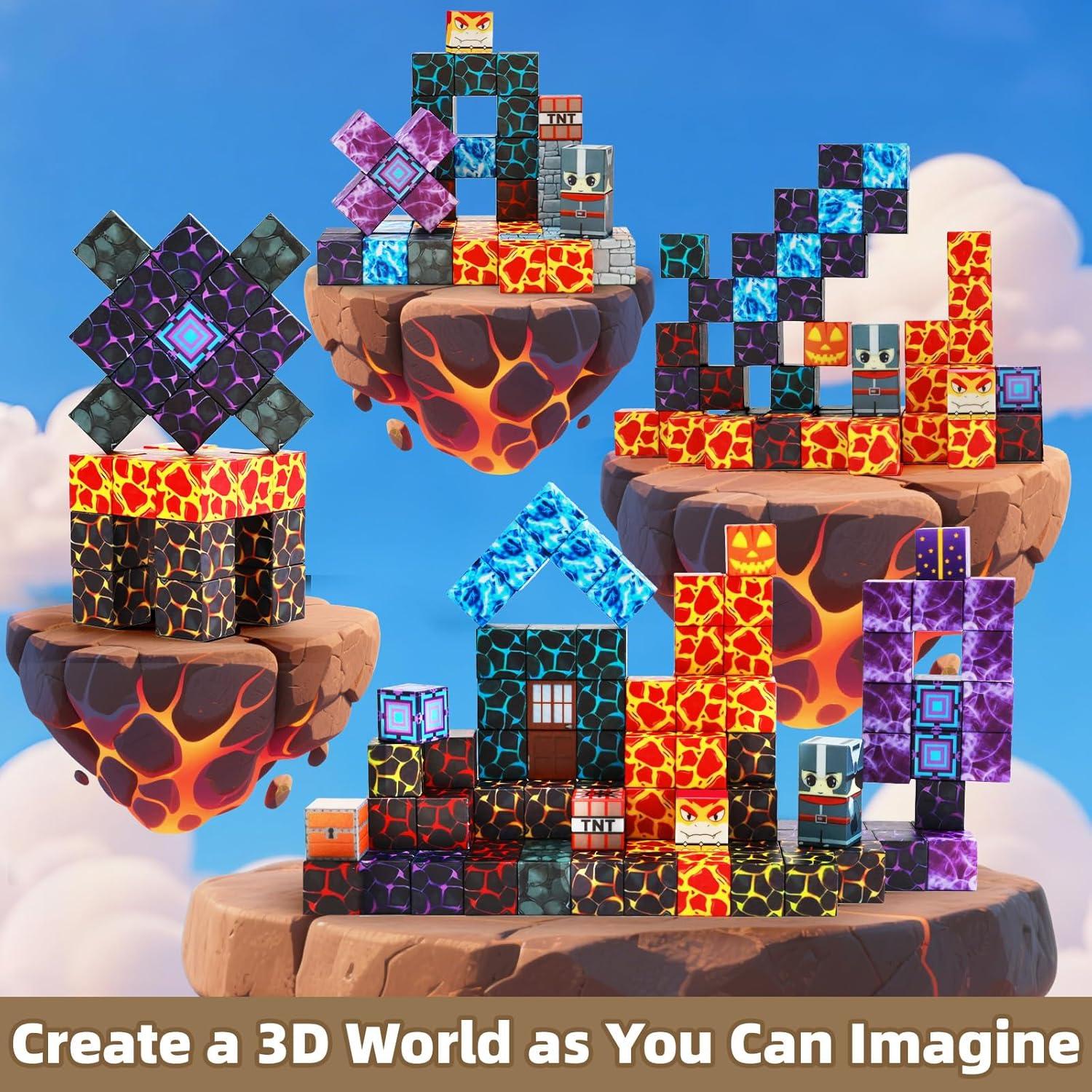 Bloques Magnéticos LionFuny 150PCS Juguetes Educativos STEM