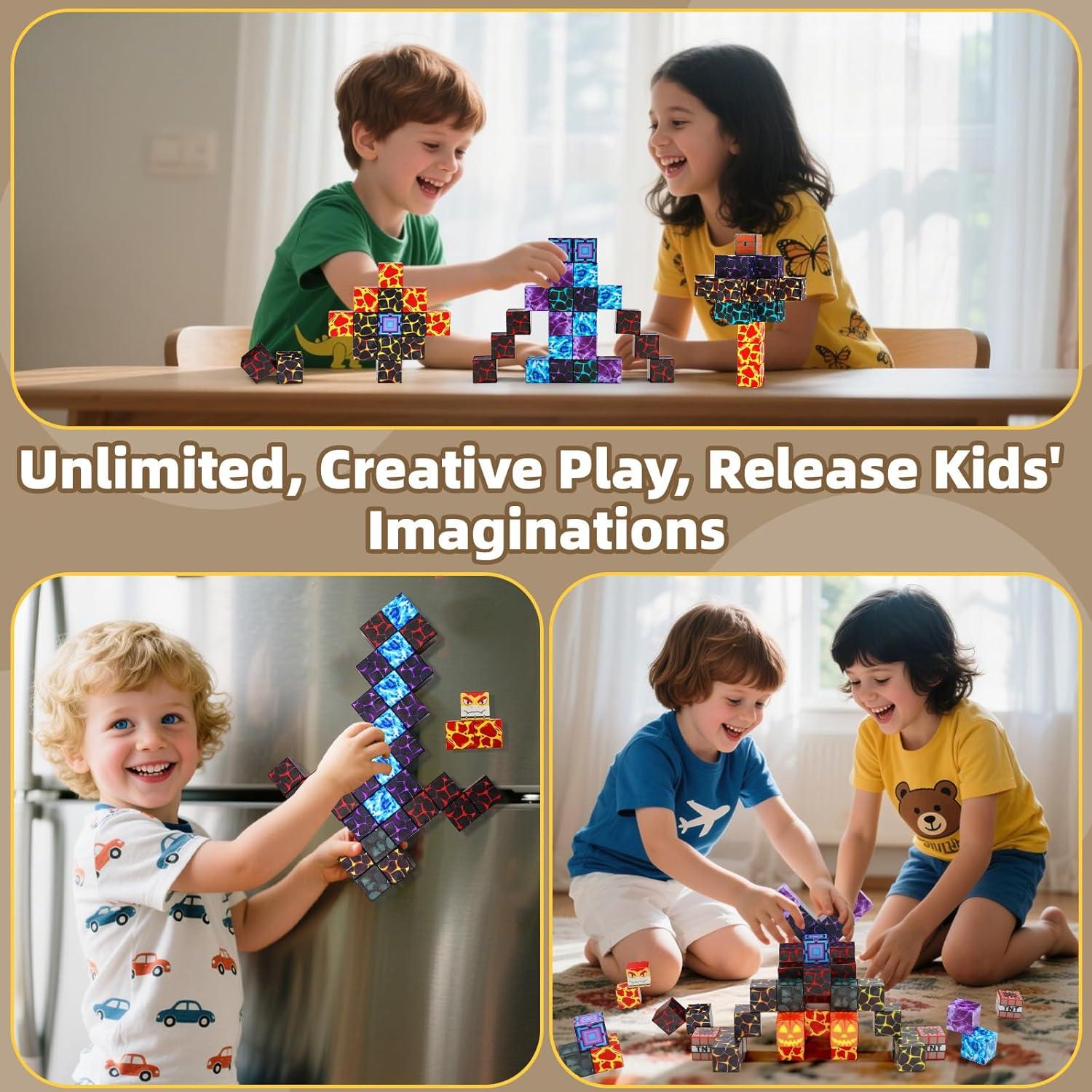 Bloques Magnéticos LionFuny 150PCS Juguetes Educativos STEM