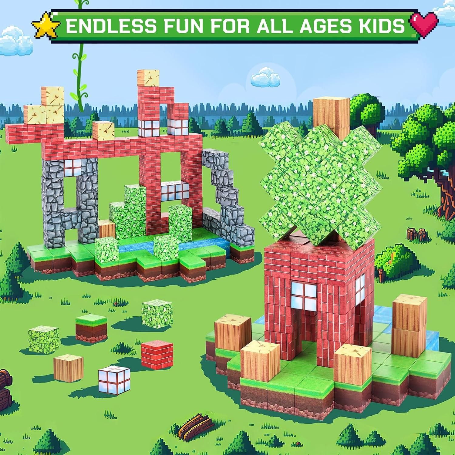 Bloques Magnéticos Civan 63 Piezas Juguetes Educativos 3+