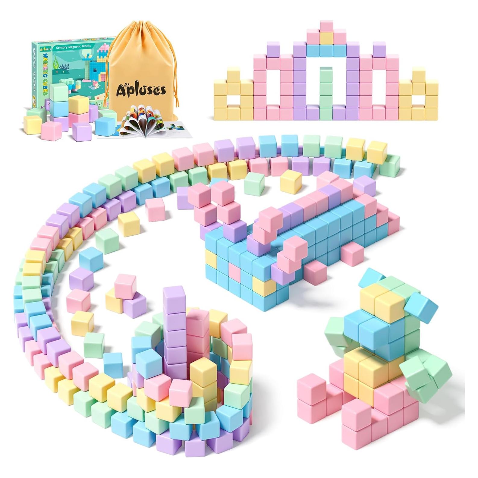 Bloques Magnéticos Apluses 45PCS para Niños 3 a 5 Años