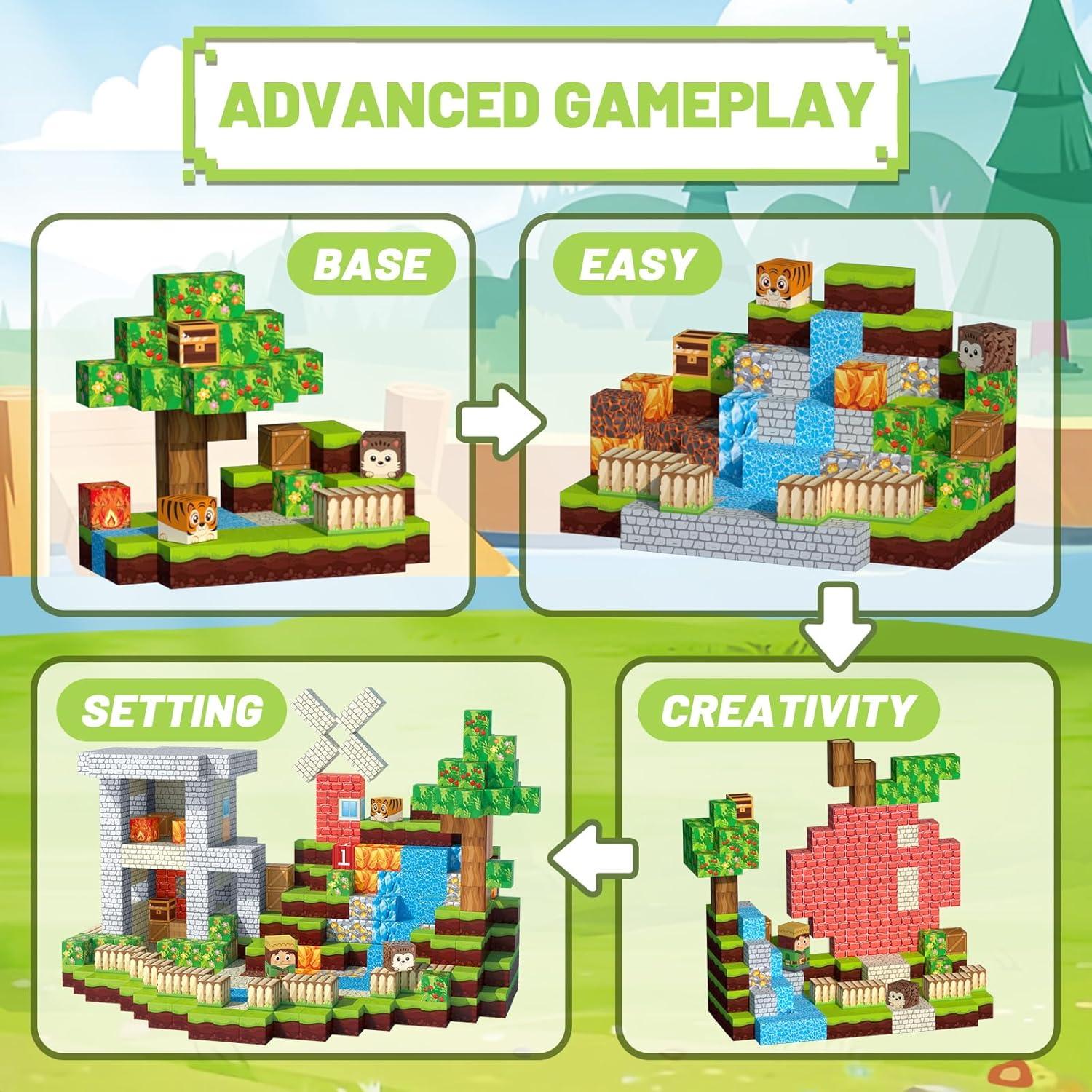 Bloques Magnéticos 150PCS BIGSENYAO Juguetes Educativos STEM