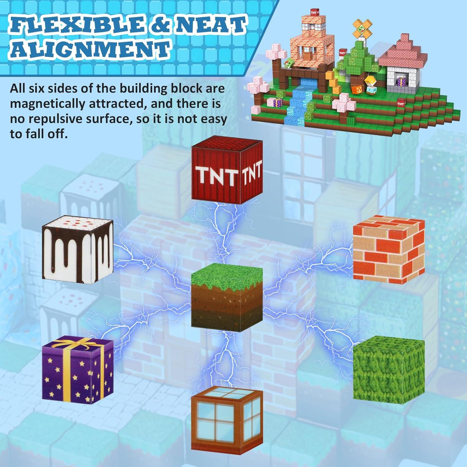 192 Bloques Magnéticos Milerong 2.5 cm para Niños 3+ Años